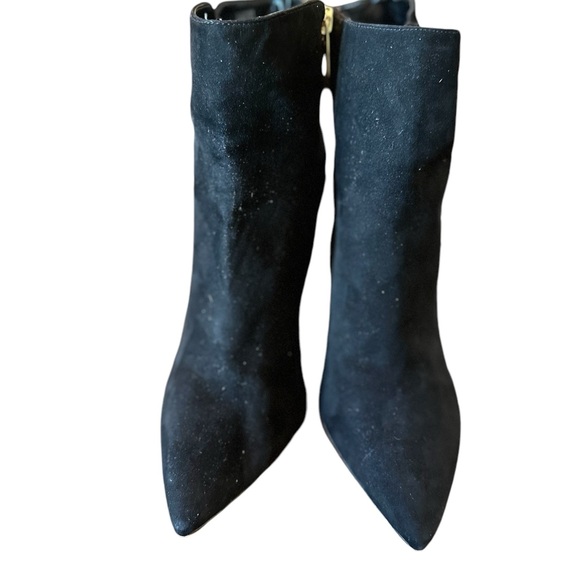 Jlo Jennifer Lopez Black Faux Suede Gorgina Bootie size 10 - Picture 1 of 7